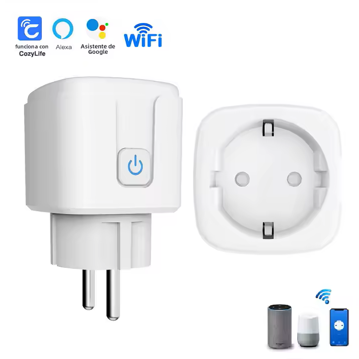 Pack 4 Enchufes inteligentes con Wi-Fi + App CozyLife. Compatible con Alexa y Google Home