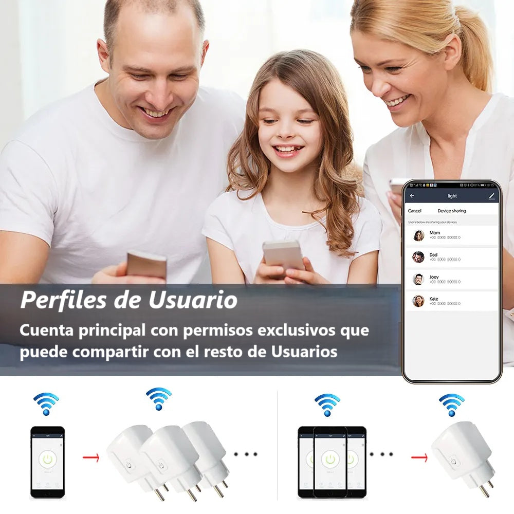 Pack 4 Enchufes inteligentes con Wi-Fi + App CozyLife. Compatible con Alexa y Google Home