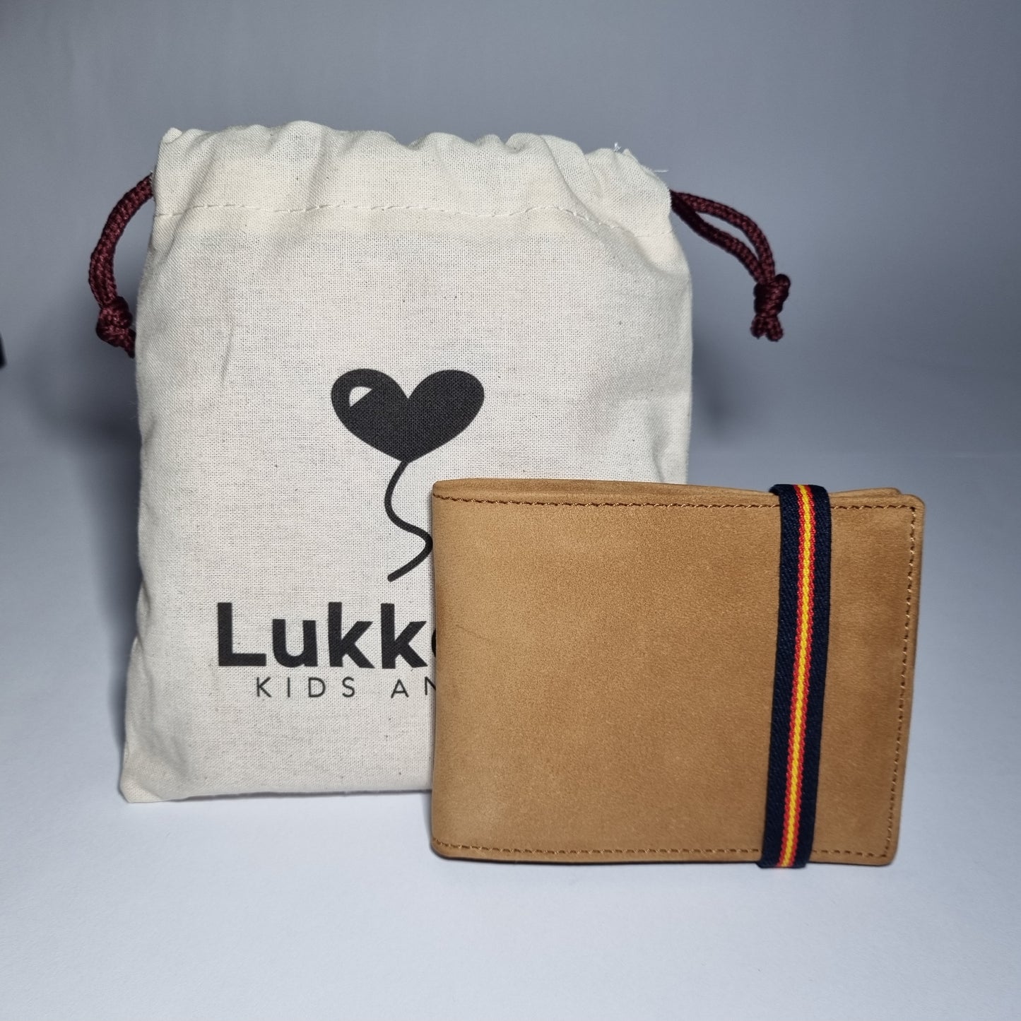 Conjunto de Cartera banda azul bandera de España y Cinturón a elegir 100% piel para Hombre