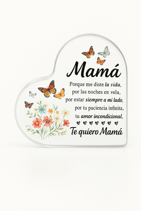 Regalo para Mamá - Corazón con mensaje especial